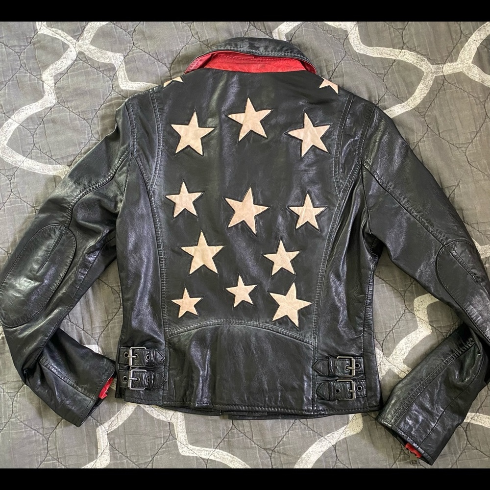 Mauritius Christy Leather Jacket Black EU S US 6